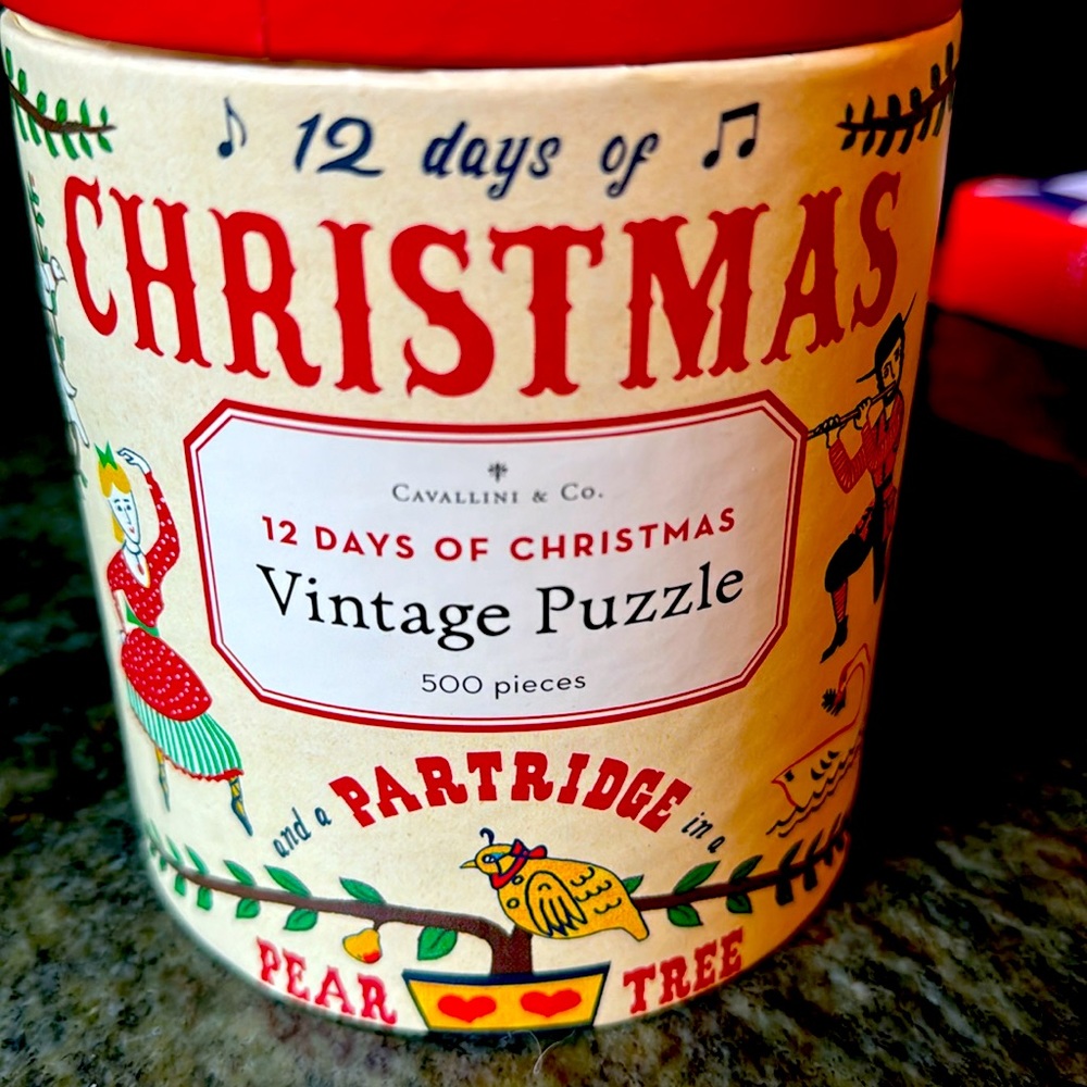 Cavallini & Co puzzle 13 Days of Christmas